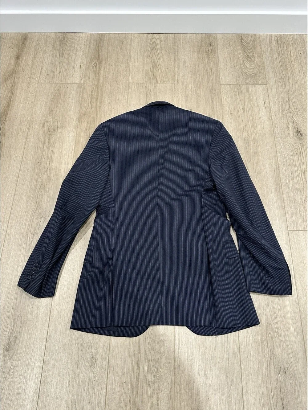 Brioni Striped Navy Blue Nomentano Pure Wool Men’s Sportcoat Size 38